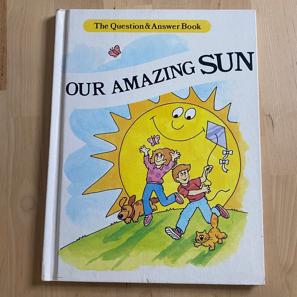 Vintage 1983 Our Amazing Sun Question & Answer Hardback Book